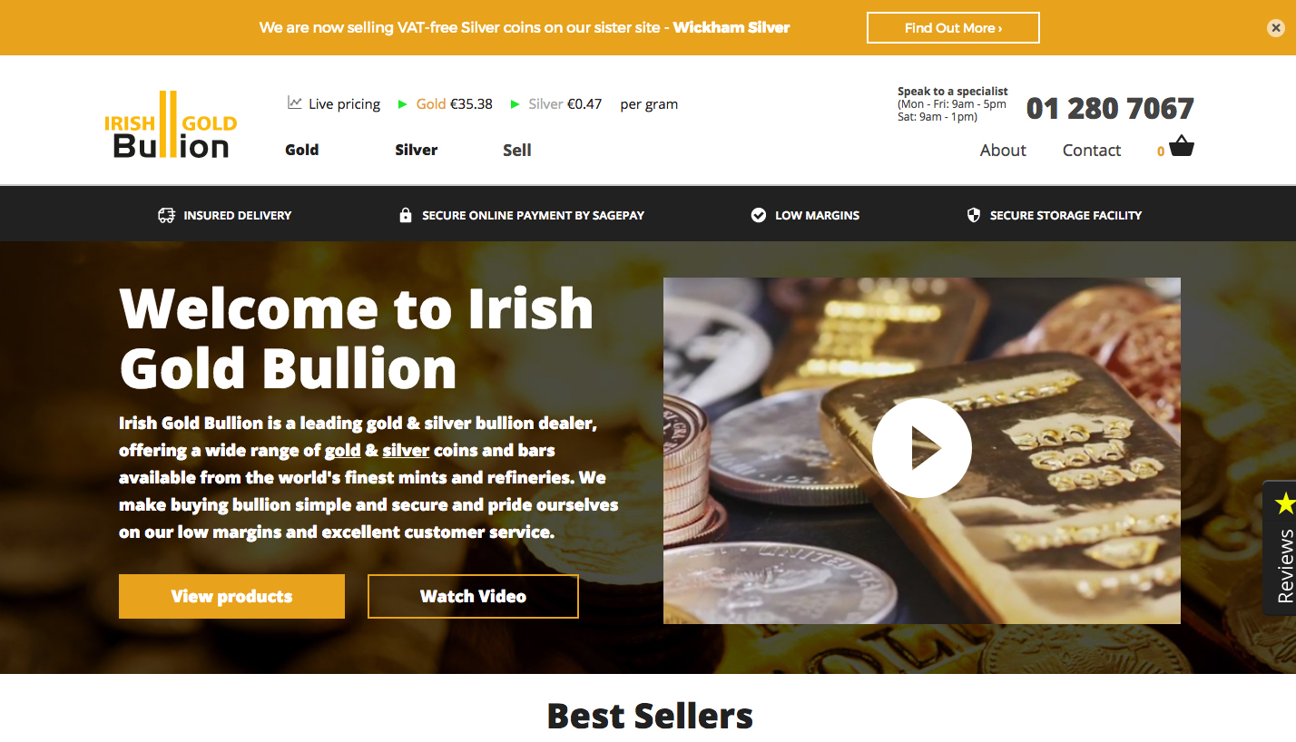 Project: Uk / Irish Gold Bullion